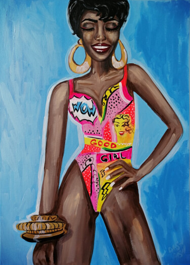 Painting titled "I am delighted with…" by Daria Motovilova, Original Artwork, Acrylic