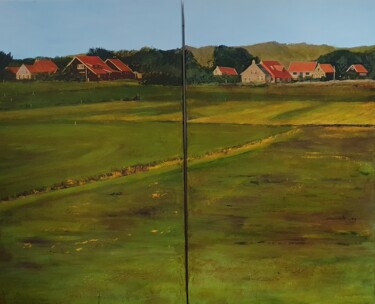 Schilderij getiteld "Terschelling" door Ans Van Der Linden, Origineel Kunstwerk, Acryl