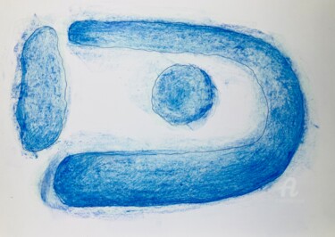 Blue nest 图画 标题为“Blue nest” 由Abstractart.Style, 原创艺术品, 粉彩