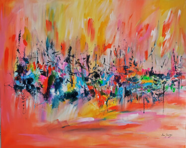 Malerei mit dem Titel "Créativité retrouvé…" von Âme Sauvage, Original-Kunstwerk, Acryl Auf Keilrahmen aus Holz montiert