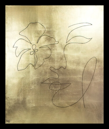 Hibiscus d'Hawaï Jour Painting titled "Hibiscus d'Hawaï Jo…" by Mariya Velychko, Original Artwork, Acrylic Mounted on Wood Stretcher frame