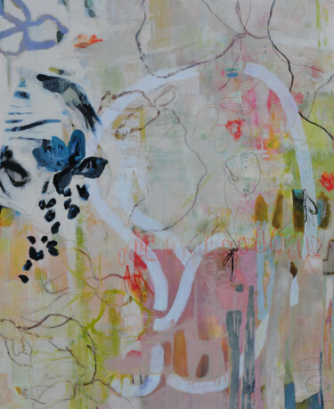 Malerei mit dem Titel "Der Zauber des Morg…" von Pavlina Görner-Löw, Original-Kunstwerk, Acryl