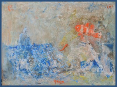 Pittura intitolato "Pescatori di Viareg…" da Mariano Moriconi, Opera d'arte originale, Olio