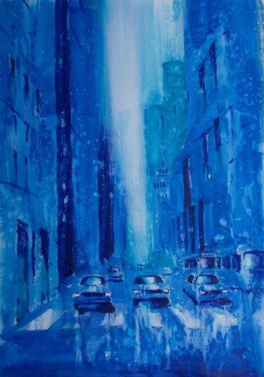 New York New York 10 Pintura titulada "New York New York 10" por Giorgio Gosti, Obra de arte original, Acuarela