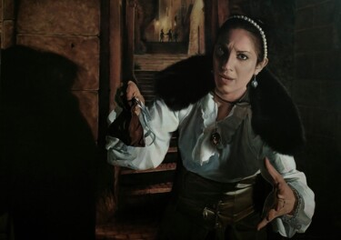 Pietosa indecenza Schilderij getiteld "Pietosa indecenza" door Stefano D'Acunto, Origineel Kunstwerk, Olie