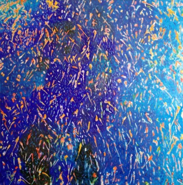 Peinture intitulée "Myriade" par Ronald Houriez, Œuvre d'art originale, Huile