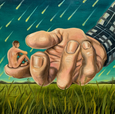 绘画 标题为“ADVICE TO SELF” 由Robert Inestroza, 原创艺术品, 油