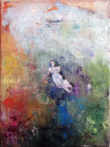 Peinture intitulée "L'herbe Douce" par Ronald Houriez, Œuvre d'art originale, Huile