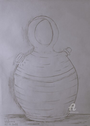 Drawing titled "Gargoulette Espagno…" by Roberto Urbano, Original Artwork, Pencil