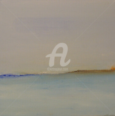Painting titled "Espace 2" by Nelly Carnet, Original Artwork, Acrylic Mounted on Wood Stretcher frame
