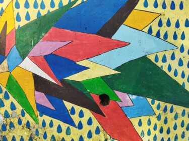 摄影 标题为“Color Wall 21” 由Benoit Van Canneyt (Beach Art Blankenberge), 原创艺术品, 数码摄影