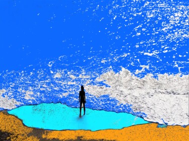 Peinture intitulée "22PN05 lumières du…" par Laydev, Œuvre d'art originale, Peinture numérique Monté sur Plexiglas