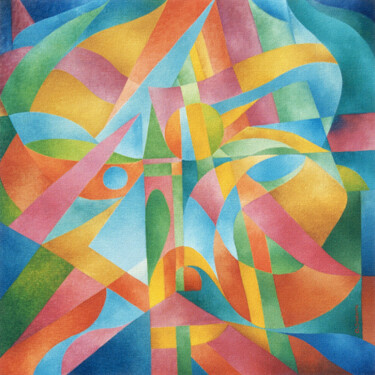 Sinfonía (El rostro de Dios) 绘画 标题为“Sinfonía (El rostro…” 由Omar Sorriente, 原创艺术品, 油