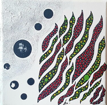 Peinture intitulée "Douceur de Lune" par Isabelle Courbin, Œuvre d'art originale, Acrylique Monté sur Châssis en bois