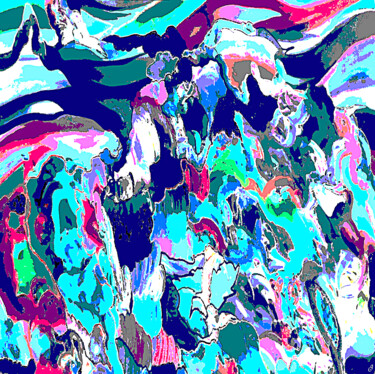 Digitale Kunst mit dem Titel "La porte spirituelle" von Cj Perin, Original-Kunstwerk, Digitale Malerei