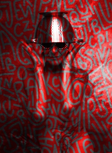 Photographie intitulée "ROSSO LOVE" par Gaudi .C, Œuvre d'art originale, Photographie manipulée