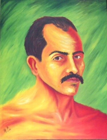 Painting titled "Me and myself" by Artemio Alvarez, Original Artwork, Acrylic