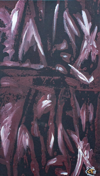 印花与版画 标题为“Reflets pourpres” 由Léa Coutureau, 原创艺术品, Linocuts