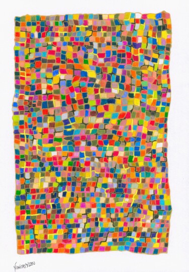Couleur Σχέδιο με τίτλο "Couleur" από Virginie Dorseuil, Αυθεντικά έργα τέχνης, Μαρκαδόρος