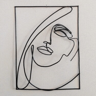 Scultura intitolato "Listen to music." da Vadim Studenov, Opera d'arte originale, Metalli