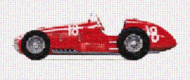 数字艺术 标题为“Ferrari  Retro comp…” 由Gaudi .C, 原创艺术品, 2D数字工作