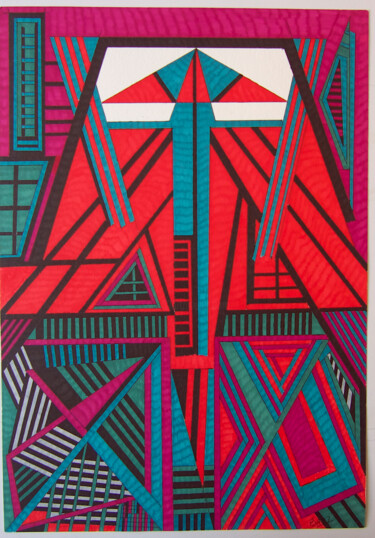 Dessin intitulée "Avancement" par Batsheva, Œuvre d'art originale, Marqueur