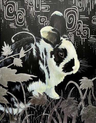 绘画 标题为“LUCKY - acrylic pai…” 由Alona Vakhmistrova, 原创艺术品, 丙烯 安装在木质担架架上