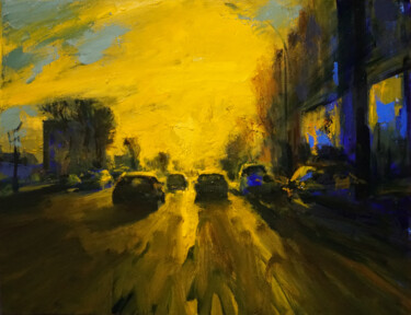 제목이 "Trafic22"인 미술작품 Manuel Leonardi로, 원작, 기름