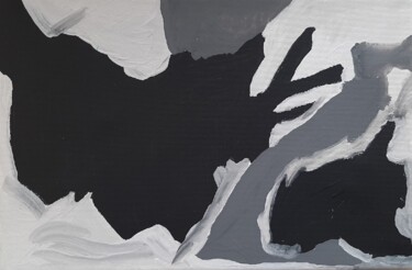 Peinture intitulée "Small Dog" par Mark Gelman, Œuvre d'art originale, Gouache
