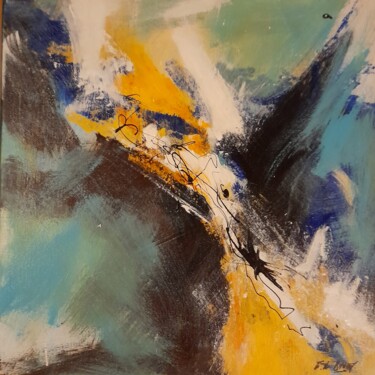Peinture intitulée "Variation 5" par Eric De Buncey, Œuvre d'art originale, Acrylique Monté sur Châssis en bois