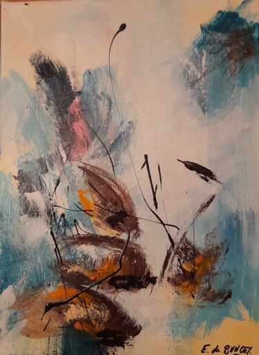 Peinture intitulée "Les coques 5" par Eric De Buncey, Œuvre d'art originale, Acrylique Monté sur Châssis en bois