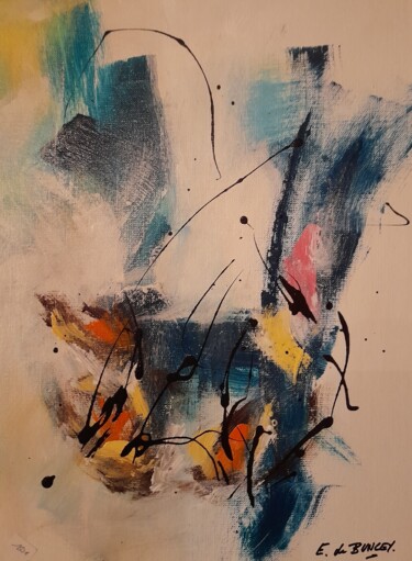 Peinture intitulée "Les coques 6" par Eric De Buncey, Œuvre d'art originale, Acrylique Monté sur Châssis en bois