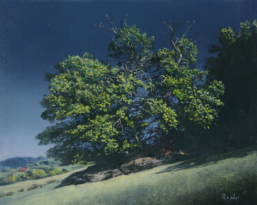 Painting titled "Le châtaigner de Ch…" by Rasèr, Original Artwork, Oil