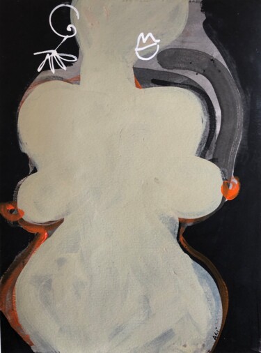 绘画 标题为“Nude 3” 由Ellie Ali, 原创艺术品, 丙烯