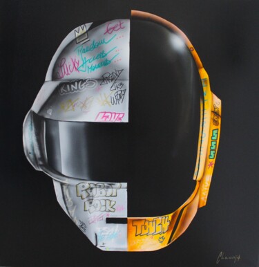 绘画 标题为“Random Daft Punk” 由Chauvijo, 原创艺术品, 丙烯