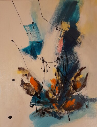 Peinture intitulée "Les coques 3" par Eric De Buncey, Œuvre d'art originale, Acrylique Monté sur Châssis en bois