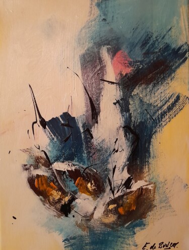 Peinture intitulée "Les coques 8" par Eric De Buncey, Œuvre d'art originale, Acrylique Monté sur Châssis en bois