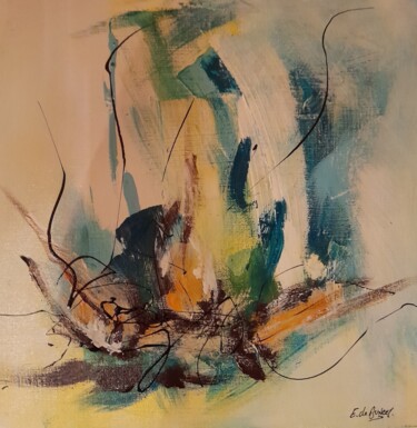 Peinture intitulée "Les coques 10" par Eric De Buncey, Œuvre d'art originale, Acrylique Monté sur Châssis en bois