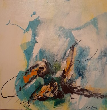 Peinture intitulée "les coques 11" par Eric De Buncey, Œuvre d'art originale, Acrylique Monté sur Châssis en bois