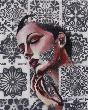 제목이 "feelings."인 미술작품 Donatella Marraoni로, 원작, 기름