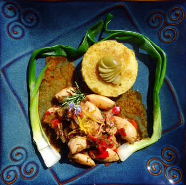 Fotografie mit dem Titel "Calamari lemonato" von Ulli Heupel, Original-Kunstwerk, Digitale Fotografie