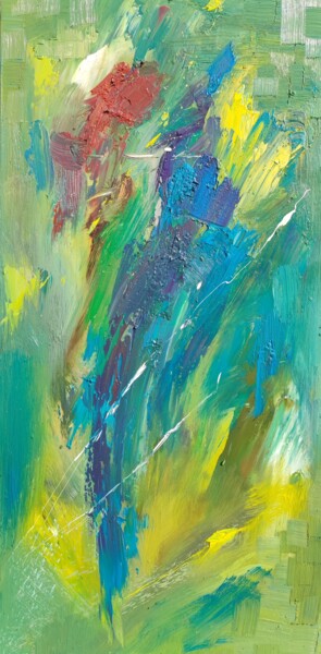 Painting titled "forest№2" by Dazhao Su, Original Artwork, Oil