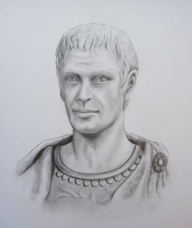 Dessin intitulée "Flavius Aetius (Ill…" par Arnaud Montenon, Œuvre d'art originale, Graphite