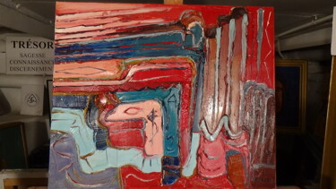 Peinture intitulée "l 'art de l 'esprit…" par Frederic Servian, Œuvre d'art originale, Huile
