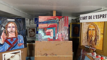 Peinture intitulée "l art de l esprit .…" par Frederic Servian, Œuvre d'art originale, Huile