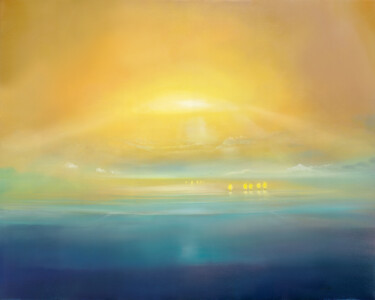 Painting titled "Glühbäume" by Silvian Sternhagel, Original Artwork, Oil