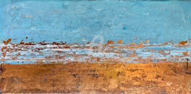 L'escale Peinture intitulée "L'escale" par Brigitte Dravet, Œuvre d'art originale, Acrylique Monté sur Châssis en bois