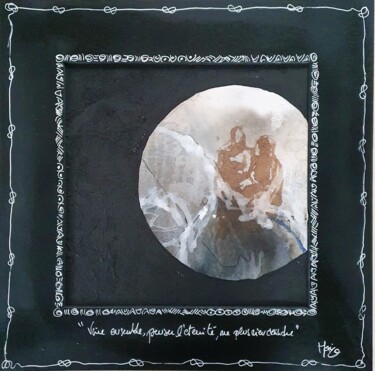 Painting titled "Vivre ensemble, pen…" by Frédéric Haire, Original Artwork, Ink