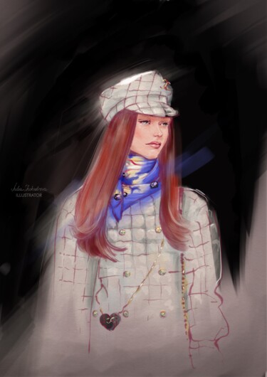 数字艺术 标题为“Gucci vibes” 由Julia Shchedrova, 原创艺术品, 数字油画