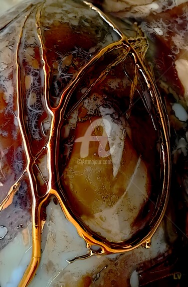 Digital Arts titled "Abstract Porcelain…" by Vincent Litoux, Original Artwork, Photo Montage